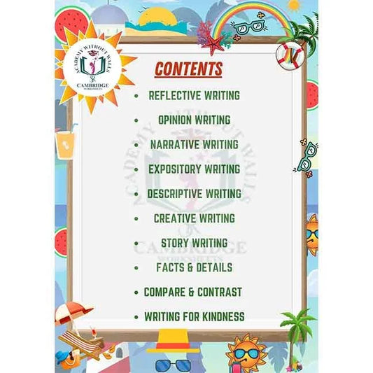 Grade 3 writing workbook for storytelling and descriptive writing