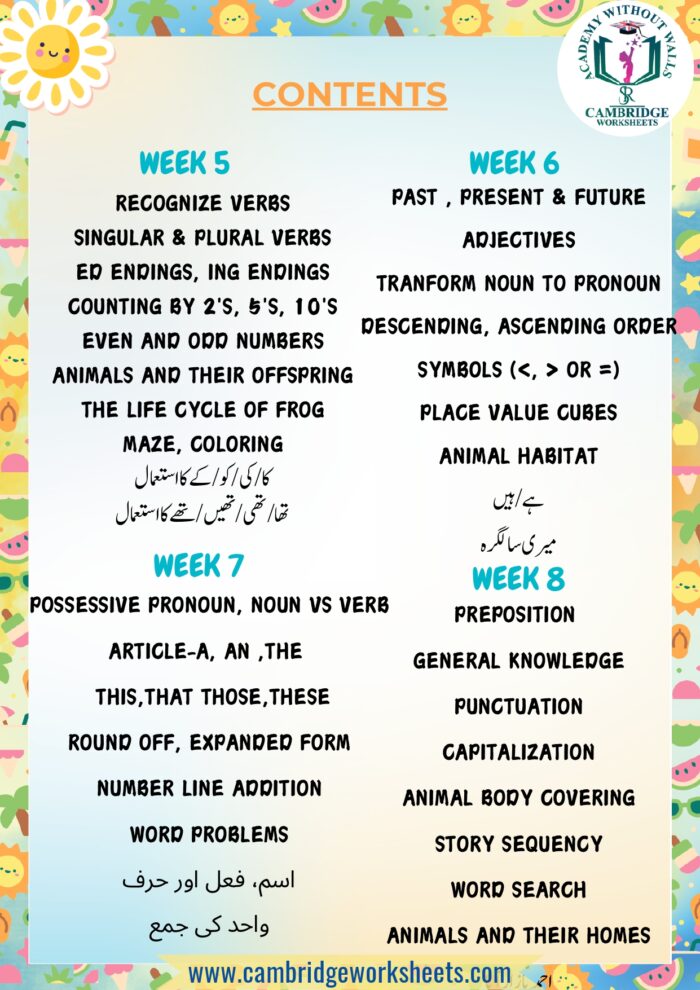 Summer Booklet GRADE 1