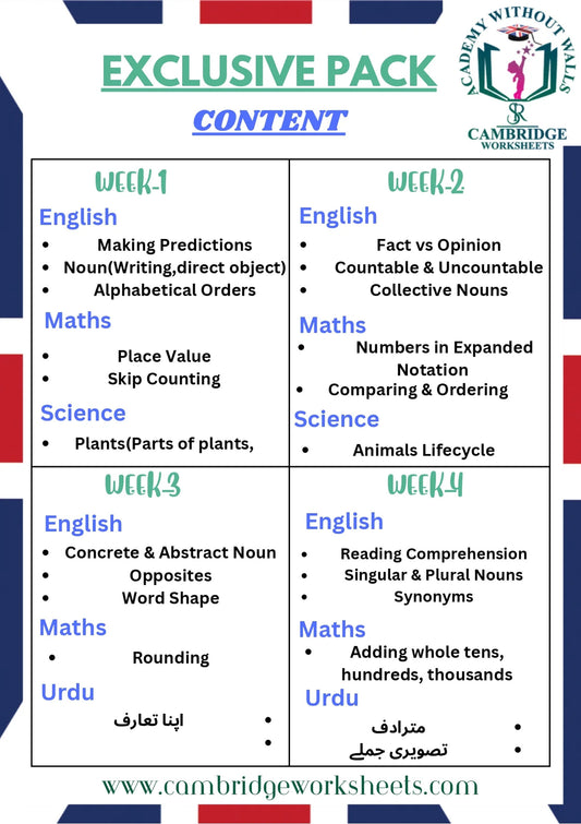 Grade 3 complete learning bundle for Cambridge students