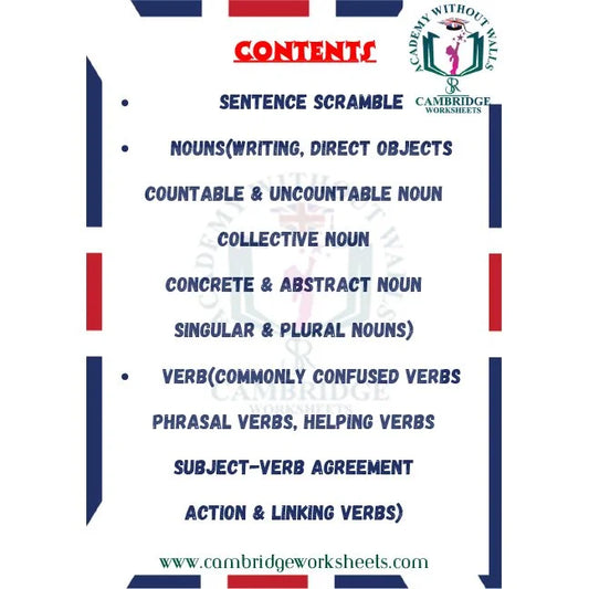 Grade 3 English grammar practice worksheets