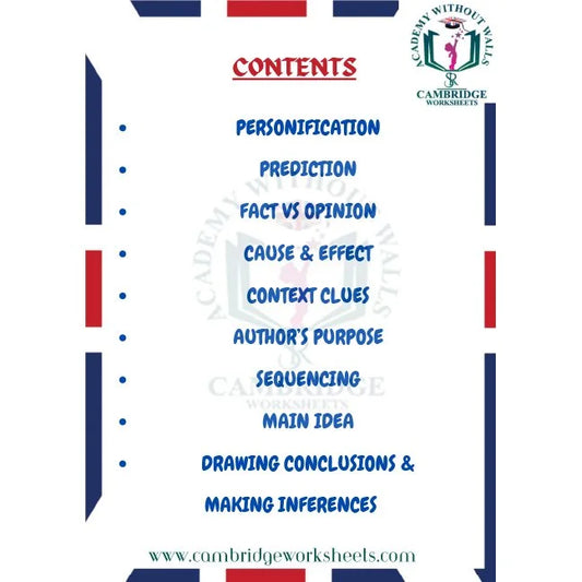 Grade 4 reading comprehension workbook for primary students