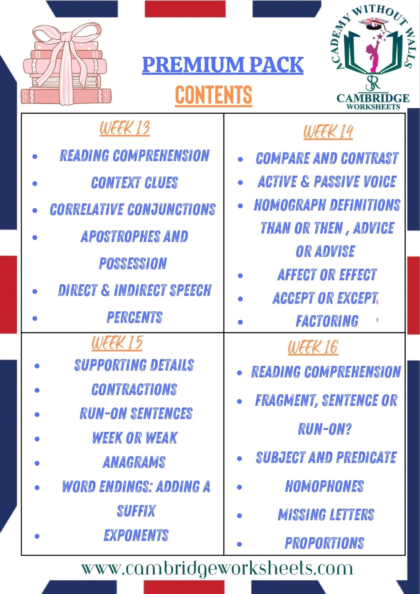 Printed Grade 6 Basic Learning Bundle for home and school