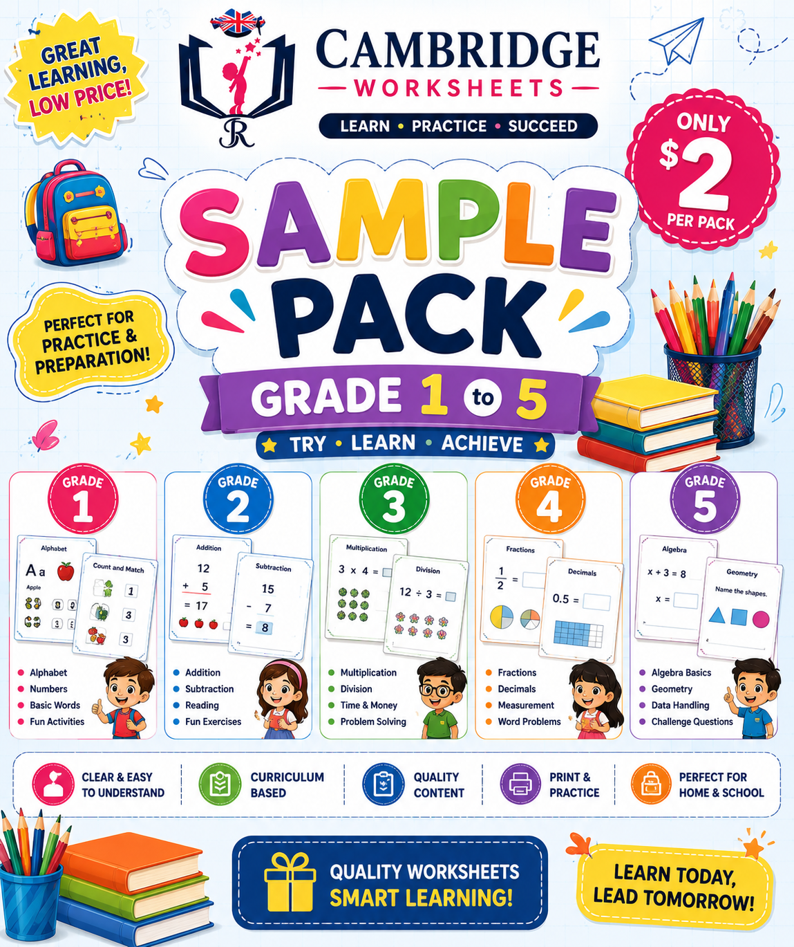 Sample Worksheets