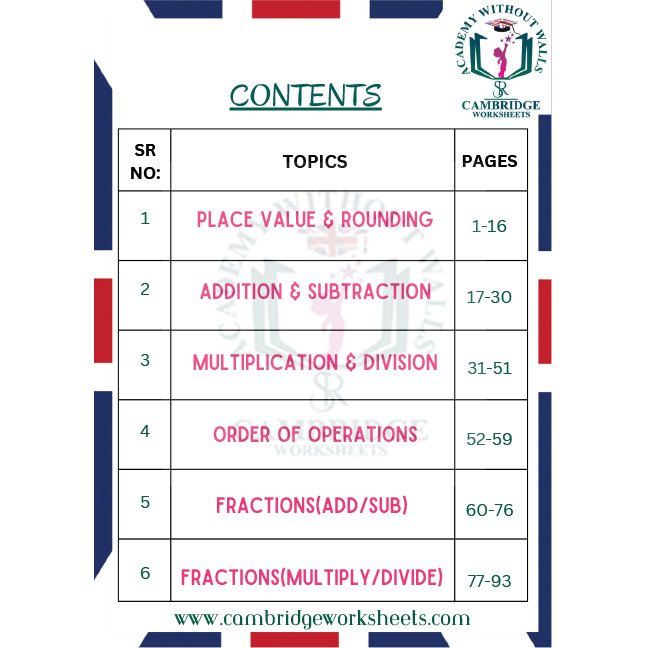 Maths Pack (Grade 5)