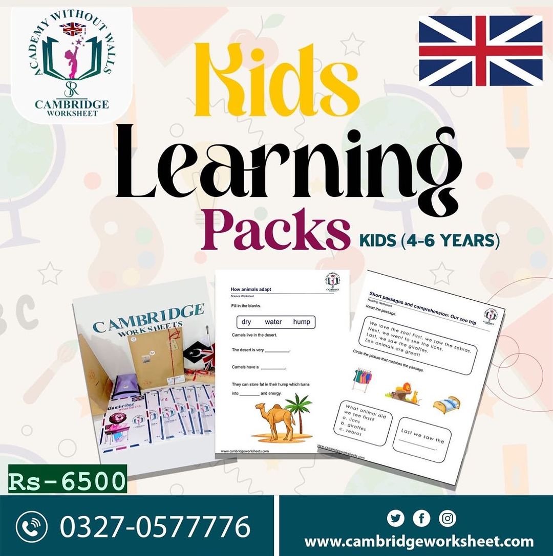 4-6 Years Kids Home Schooling Pack