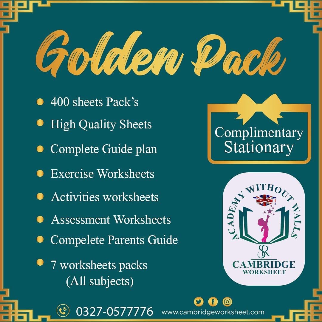 Pre Schooler's Golden Pack