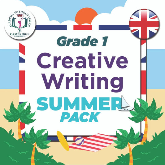 Grade 1 Creative Writing Pack with printed English worksheets