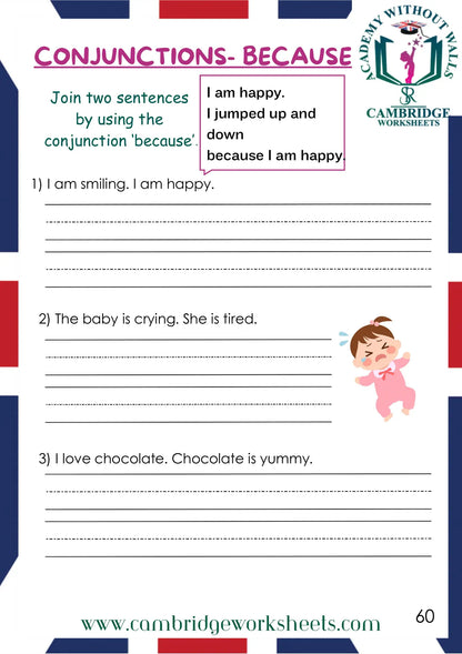 Grade 1 Grammar Pack Contents Page 26 – Cambridge Worksheets