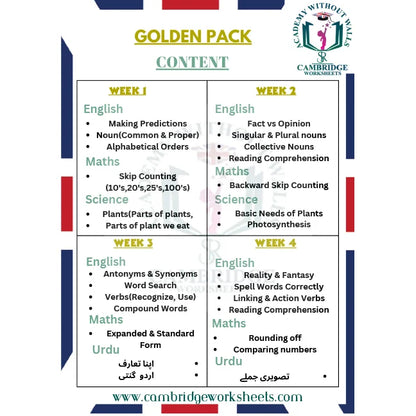 Grade 2 school exam practice pack for students in Pakistan