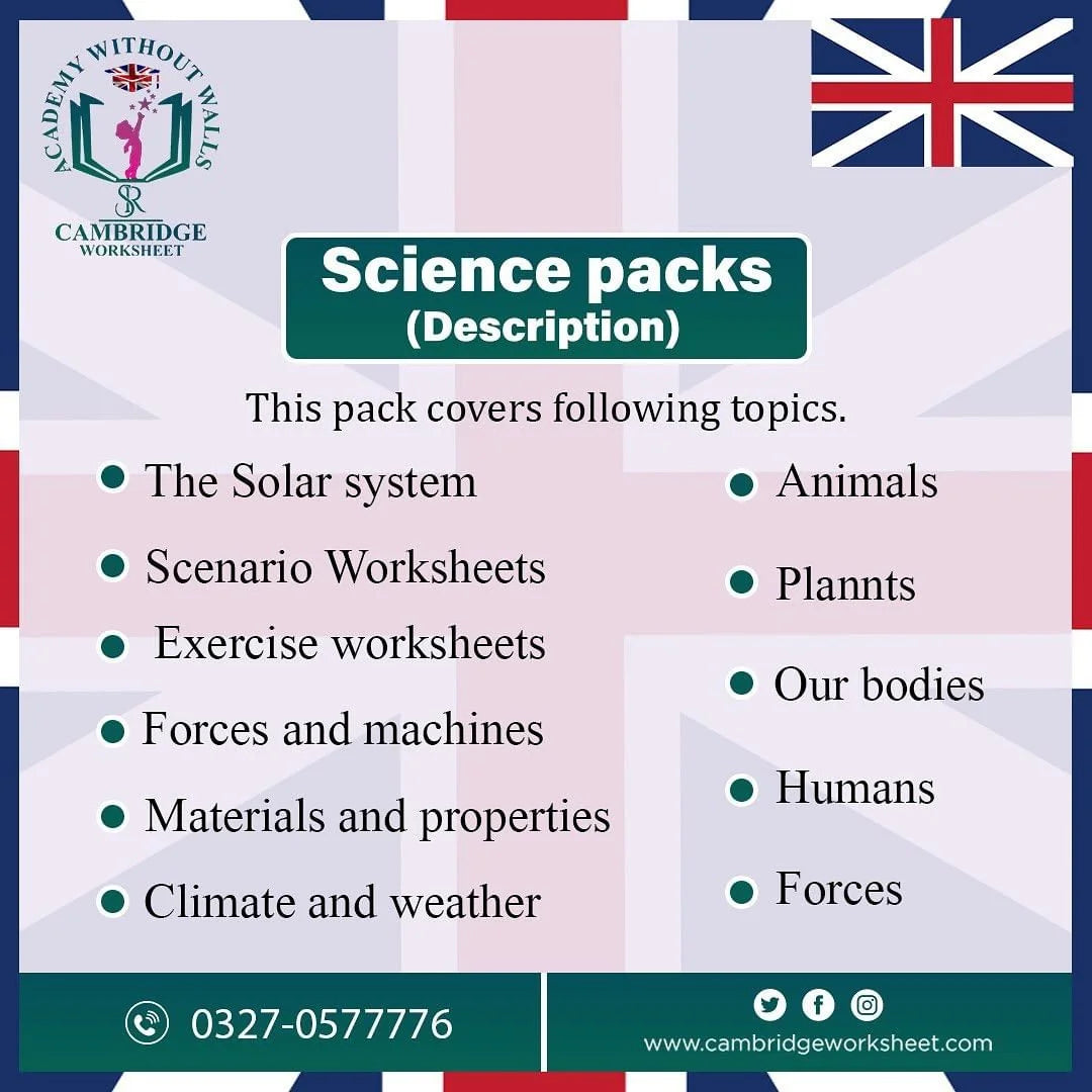 Grade 2 science worksheets for Cambridge students