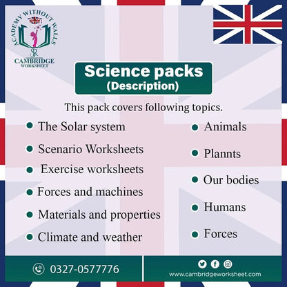 Grade 2 science worksheets for Cambridge students