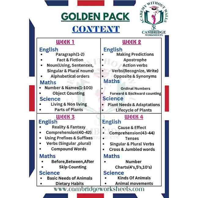 Grade 1 Golden pack