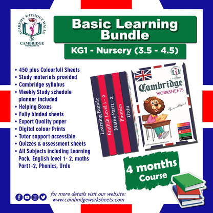 KG1 / Nursery Basic Learning Bundle