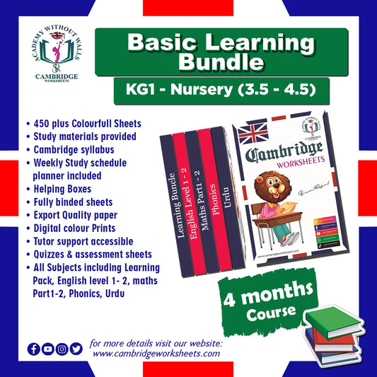 KG1 / Nursery Basic Learning Bundle