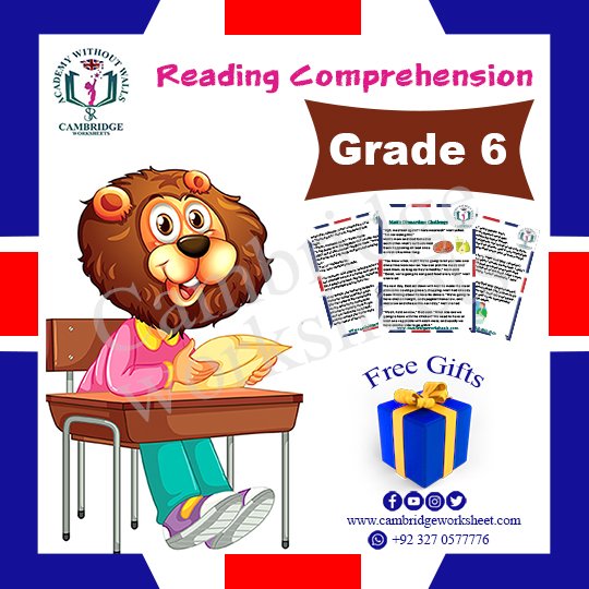 Reading Comprehension Pack (Grade 6)