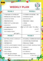 Summer learning workbook for Grade 8 students in Pakistan