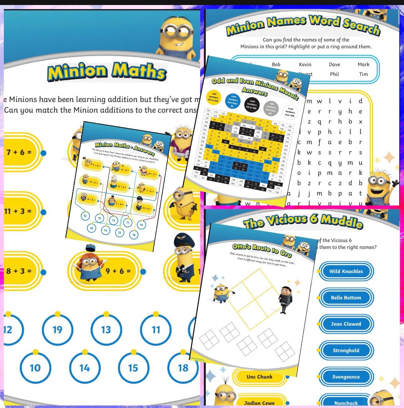 Minions Mystery 4-7 Years Kid Activity Pack