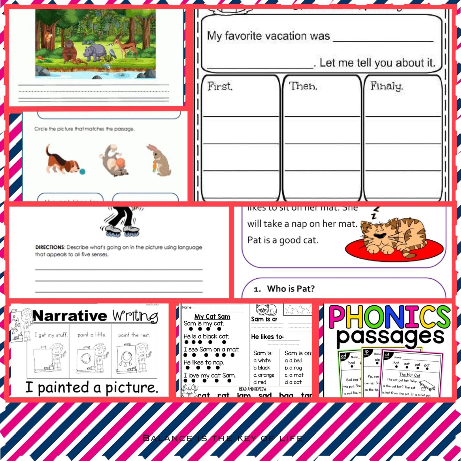 Reading & Writing Booklet Activity Pack