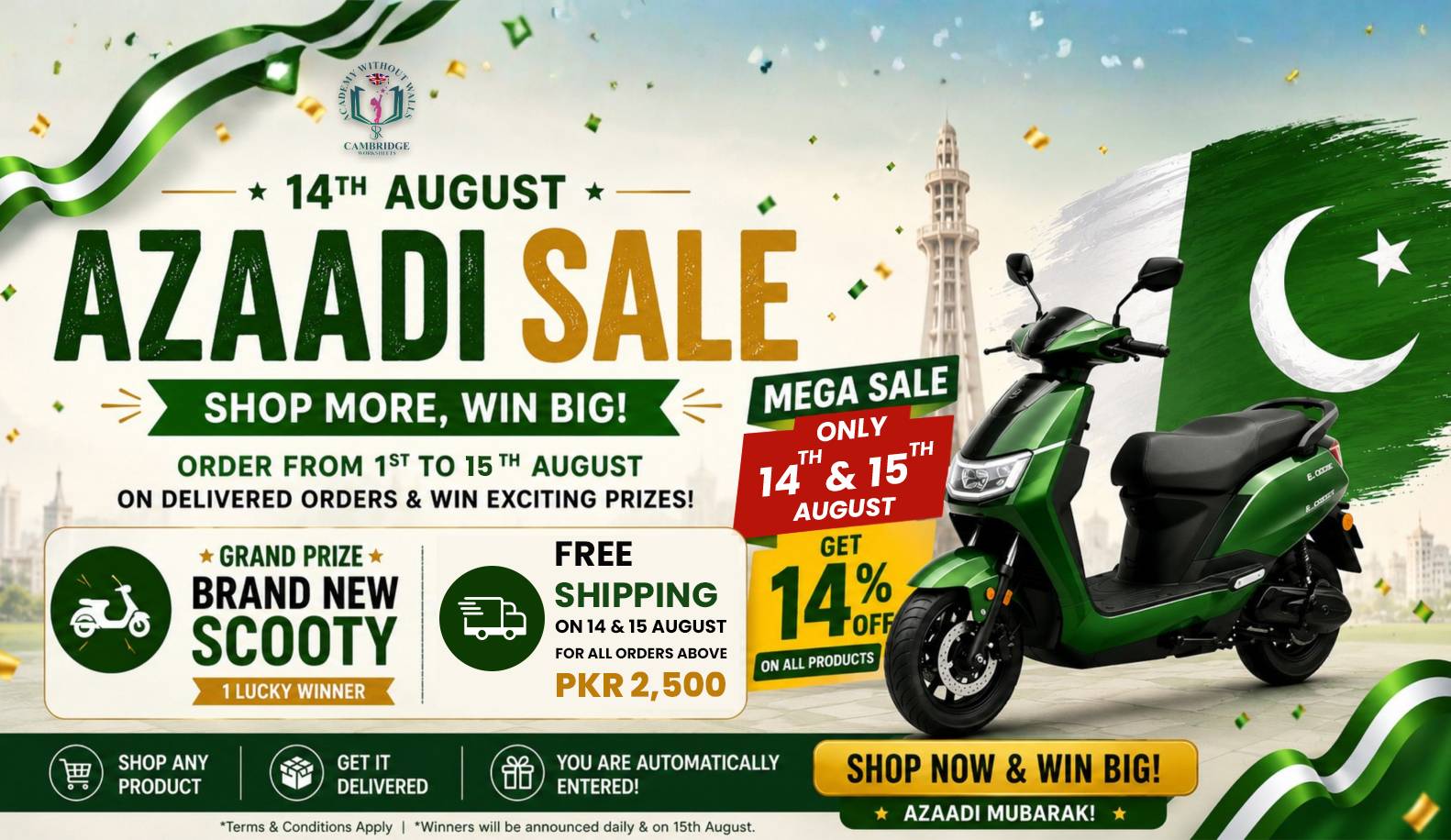 Cambridge Worksheets 14 August Azadi Sale