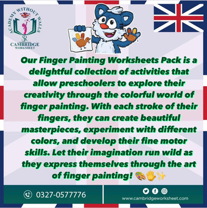 Finger painting activities for nursery and KG students