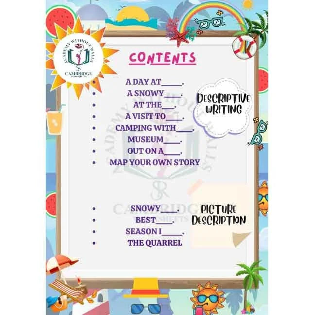 Creative writing worksheets for Grade 2 students in Pakistan