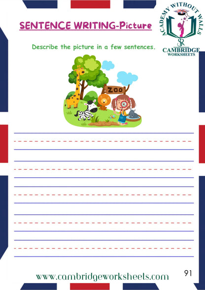 Grade 1 Grammar Pack Contents Page 12 – Cambridge Worksheets
