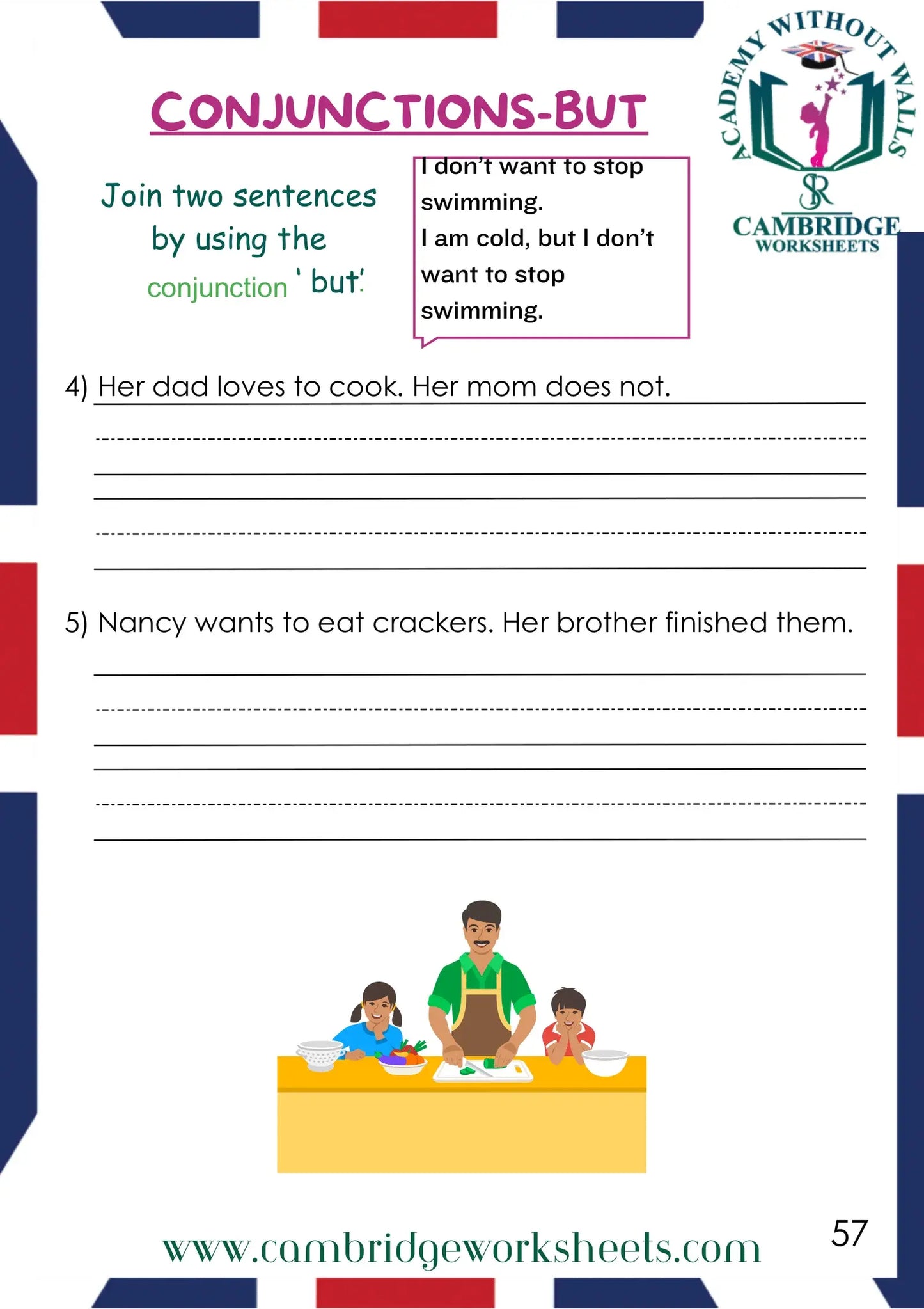 Grade 1 Grammar Pack Contents Page 23 – Cambridge Worksheets