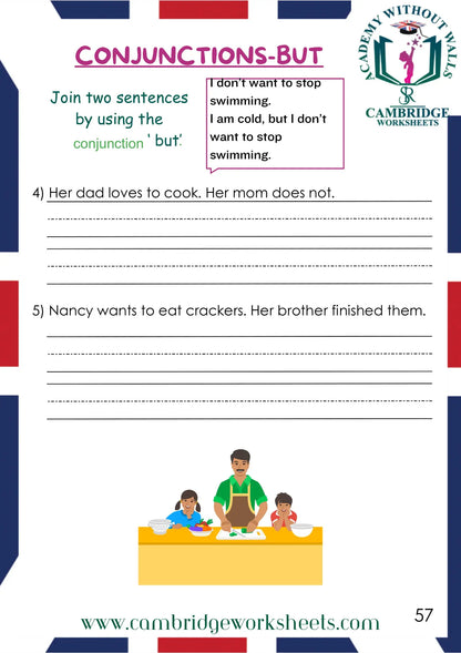 Grade 1 Grammar Pack Contents Page 23 – Cambridge Worksheets
