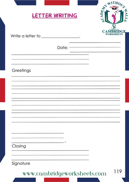 Grade 1 Grammar Pack Contents Page 9 – Cambridge Worksheets