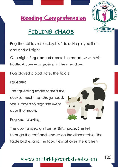 Grade 1 Reading Comprehension Pack Contents Page 4 – Cambridge Worksheets