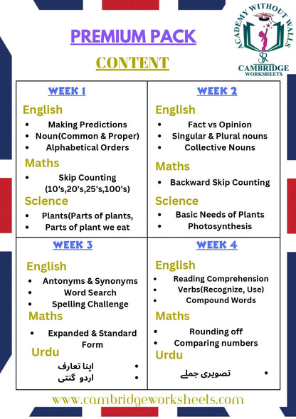 Grade 2 Basic Learning Bundle for Cambridge students
