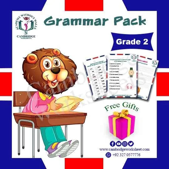 Grade 2 Grammar Pack Cambridge printed grammar worksheets