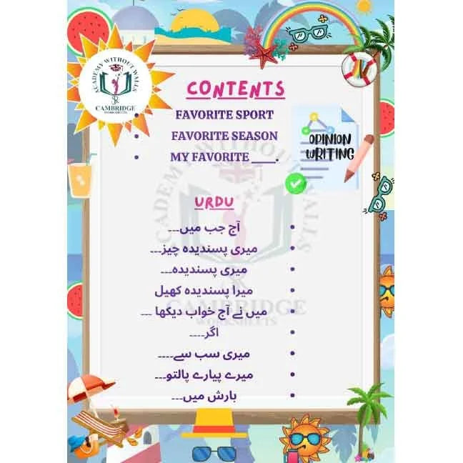Printed Grade 2 creative writing practice workbook for students