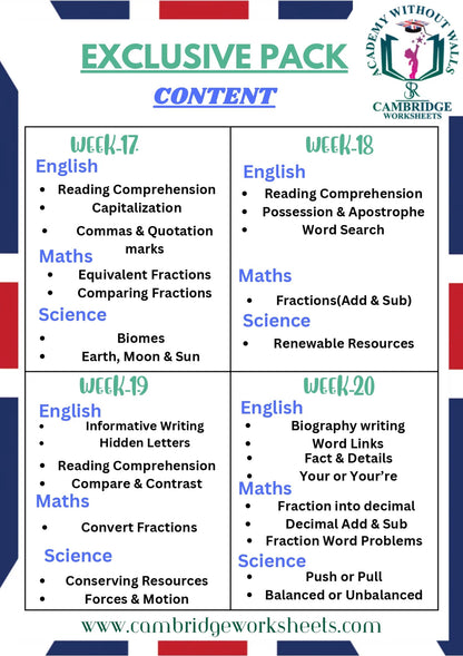 Grade 3 Cambridge complete study pack for primary students