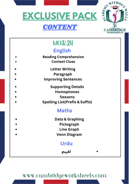 Grade 3 exam preparation worksheets bundle for Cambridge learners