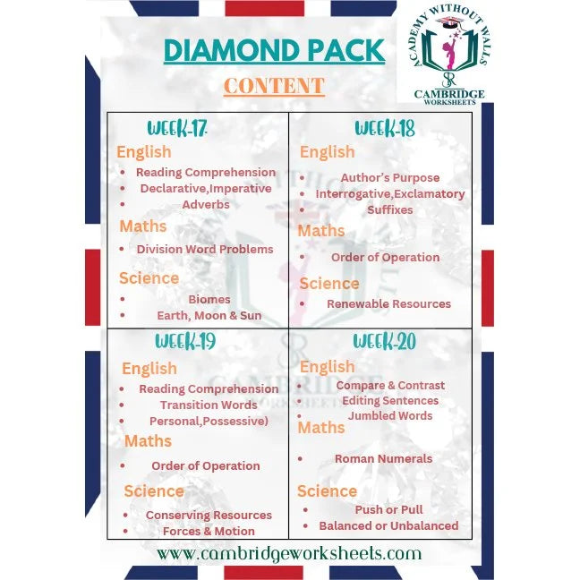 Grade 3 exam preparation worksheets for Cambridge students