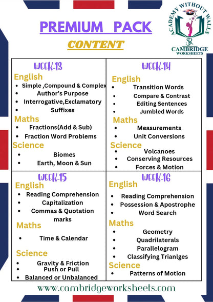 Grade 3 home schooling worksheets bundle for primary students