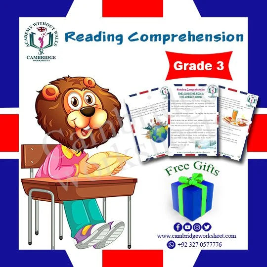 Grade 3 Reading Comprehension Pack Cambridge printed worksheets