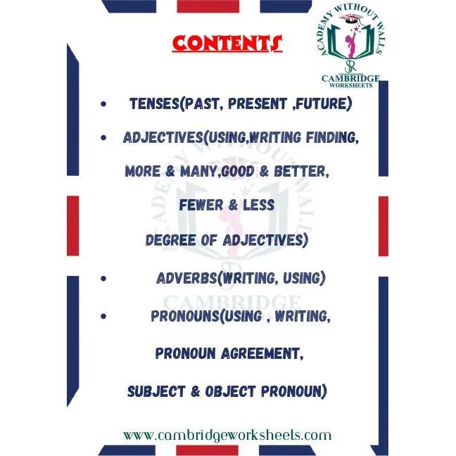 Grade 3 sentence structure and grammar worksheets