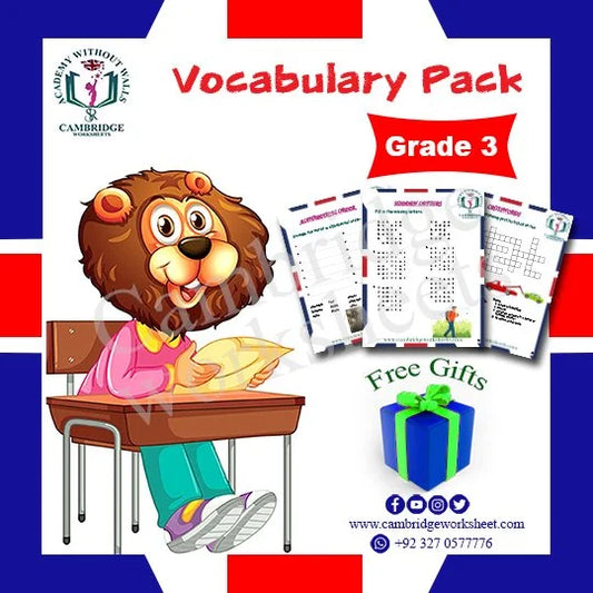 Grade 3 Vocabulary Pack Cambridge printed worksheets
