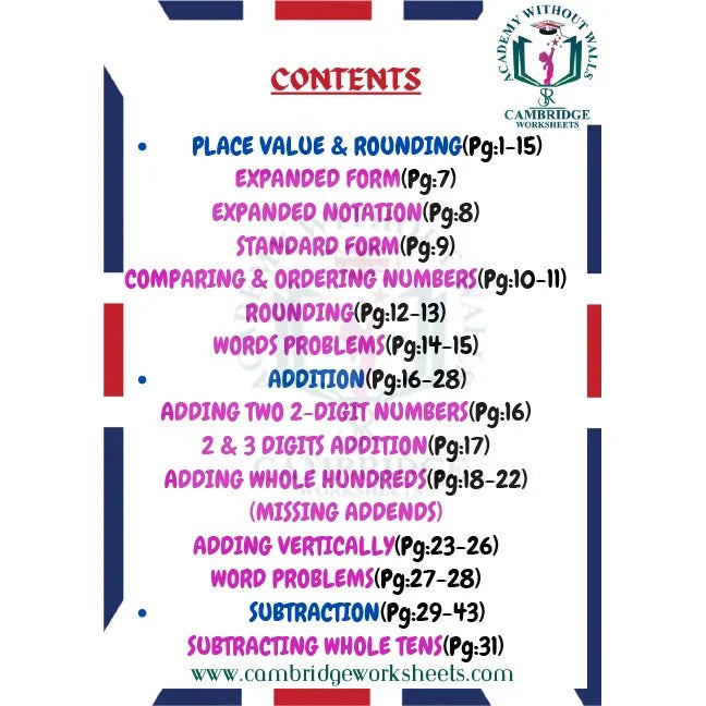 Grade 4 math workbook for primary school students