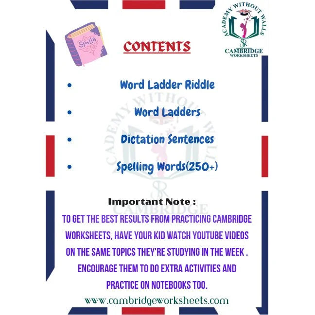 Printed Grade 4 spelling activities for primary students