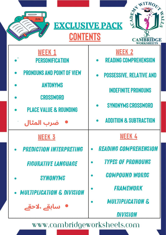 Grade 5 advanced workbook bundle for English, Math and Science