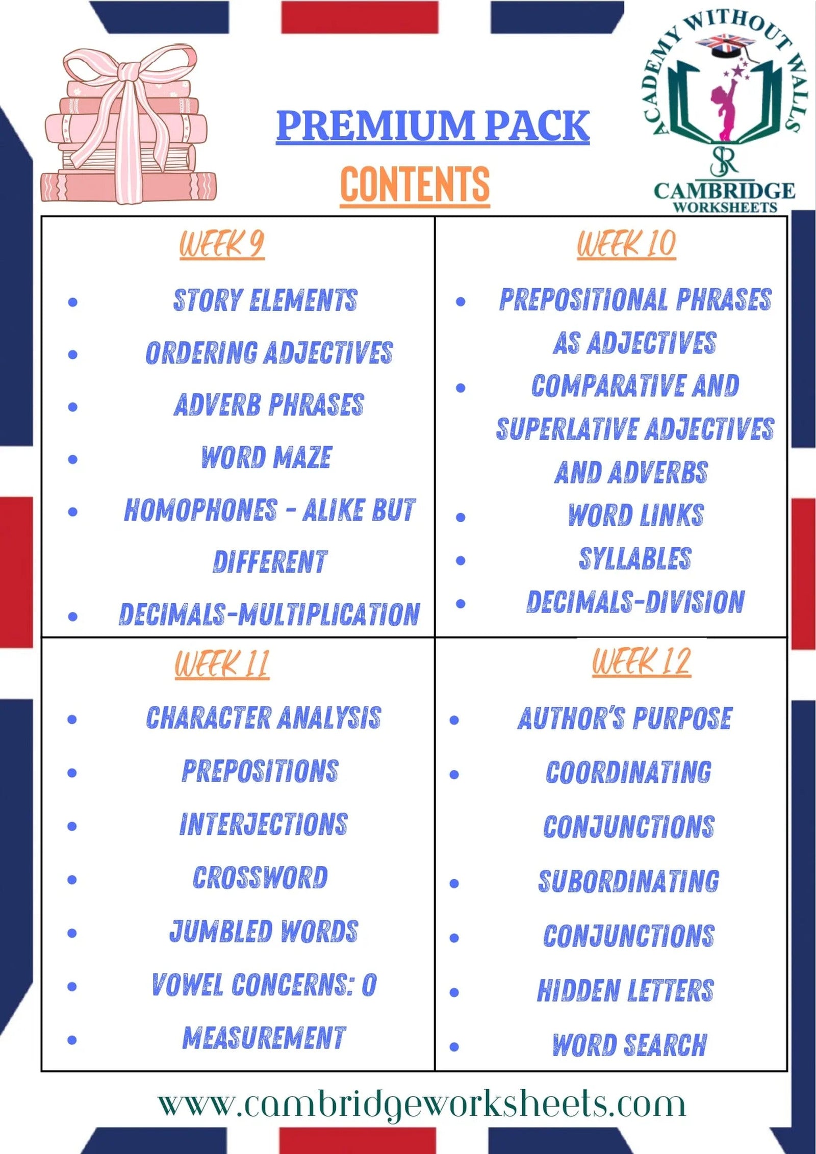 Grade 6 printed worksheets for revision and skill practice