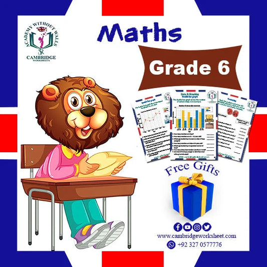 Grade 6 Math Pack with printed worksheets