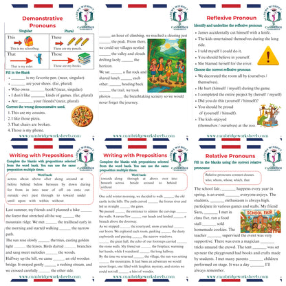 Grade 7 grammar workbook for English language practice