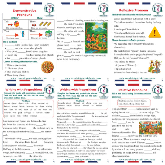 Grade 7 grammar workbook for English language practice