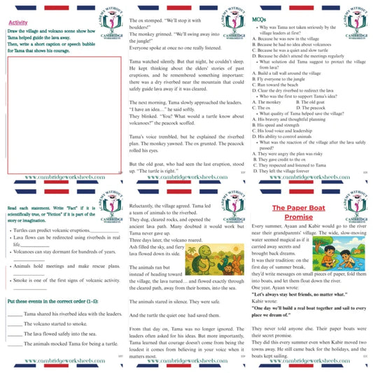 Grade 7 reading workbook for comprehension practice