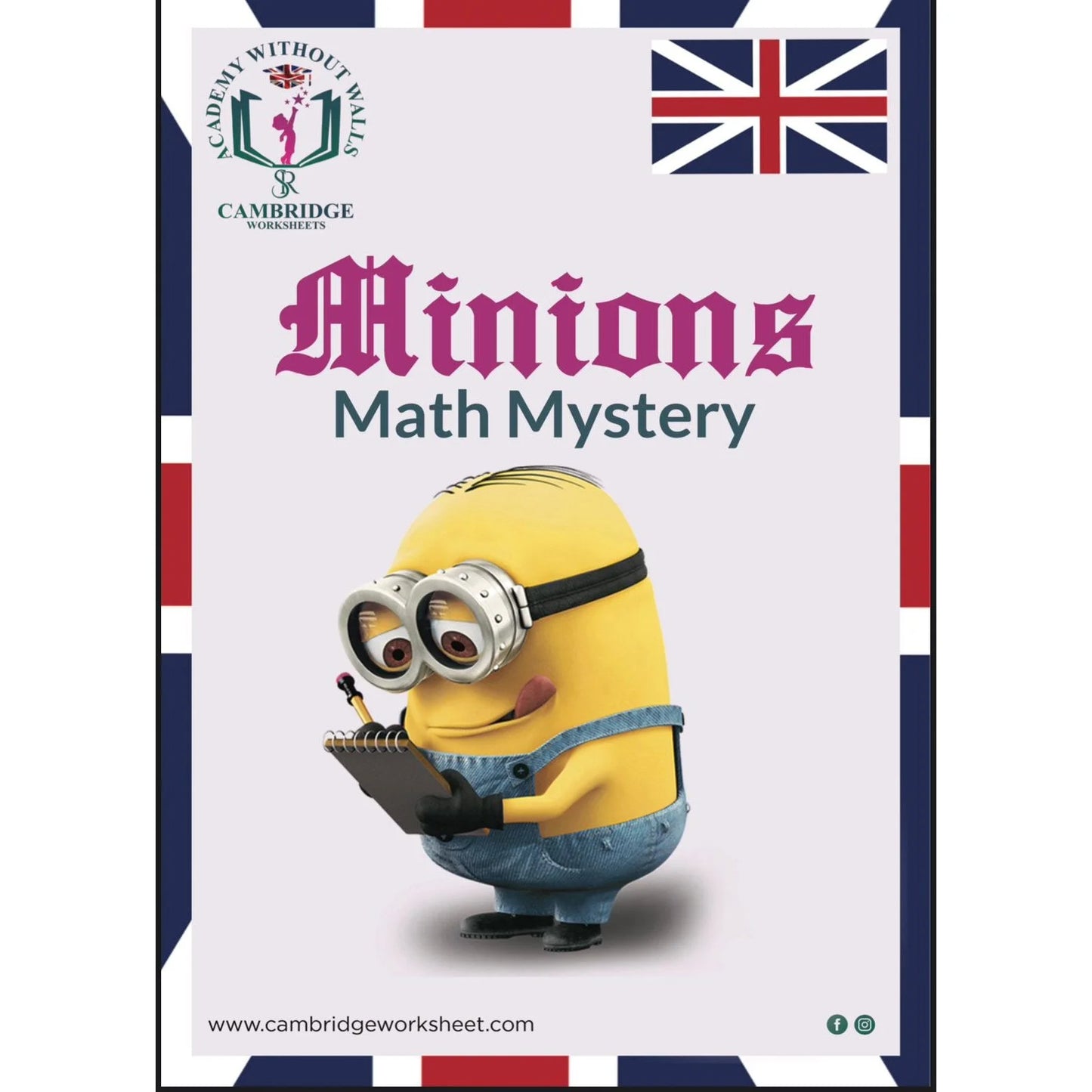Minions Mystery 4–7 Years Kid Activity Pack with printed learning activities