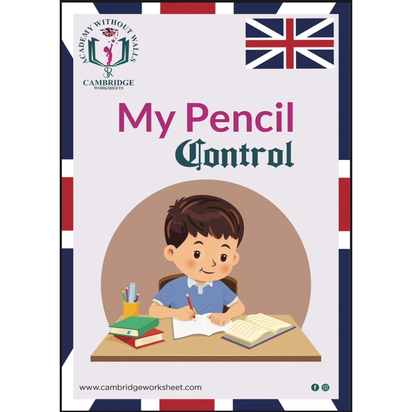 My Pencil Control Activity Pack with printed tracing worksheets